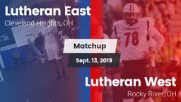 Matchup: Lutheran East vs. Lutheran West  2019