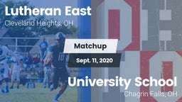 Matchup: Lutheran East vs. University School 2020