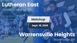Matchup: Lutheran East vs. Warrensville Heights  2020