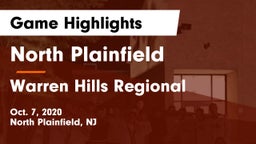 North Plainfield  vs Warren Hills Regional  Game Highlights - Oct. 7, 2020