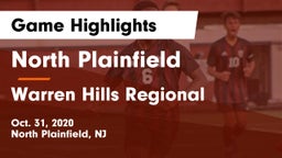 North Plainfield  vs Warren Hills Regional  Game Highlights - Oct. 31, 2020