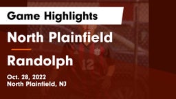 North Plainfield  vs Randolph  Game Highlights - Oct. 28, 2022