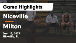 Niceville  vs Milton  Game Highlights - Jan. 12, 2023