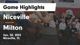 Niceville  vs Milton  Game Highlights - Jan. 30, 2023