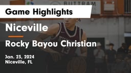 Niceville  vs Rocky Bayou Christian  Game Highlights - Jan. 23, 2024