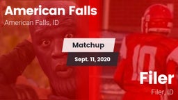 Matchup: American Falls High vs. Filer  2020