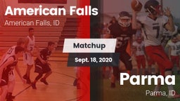 Matchup: American Falls High vs. Parma  2020