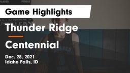 Thunder Ridge  vs Centennial Game Highlights - Dec. 28, 2021
