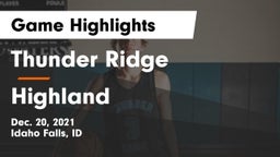 Thunder Ridge  vs Highland  Game Highlights - Dec. 20, 2021