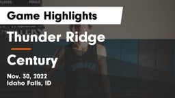 Thunder Ridge  vs Century  Game Highlights - Nov. 30, 2022