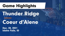 Thunder Ridge  vs Coeur d'Alene  Game Highlights - Dec. 28, 2021