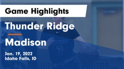 Thunder Ridge  vs Madison  Game Highlights - Jan. 19, 2022