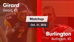 Matchup: Girard vs. Burlington  2016