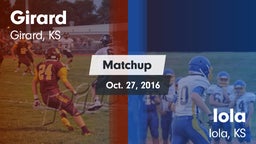 Matchup: Girard vs. Iola  2016