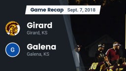 Recap: Girard  vs. Galena  2018