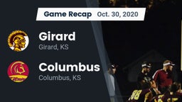 Recap: Girard  vs. Columbus  2020