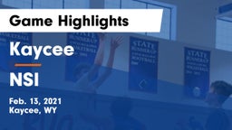Kaycee  vs NSI Game Highlights - Feb. 13, 2021