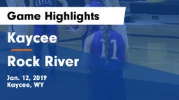 Kaycee  vs Rock River  Game Highlights - Jan. 12, 2019