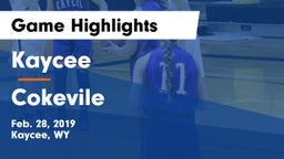 Kaycee  vs Cokevile Game Highlights - Feb. 28, 2019