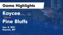 Kaycee  vs Pine Bluffs  Game Highlights - Jan. 8, 2021