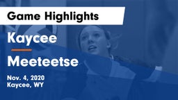 Kaycee  vs Meeteetse Game Highlights - Nov. 4, 2020