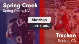 Matchup: Spring Creek vs. Truckee  2016