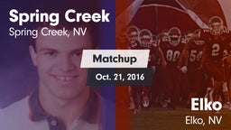 Matchup: Spring Creek vs. Elko  2016