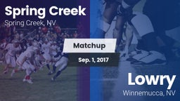 Matchup: Spring Creek vs. Lowry  2017