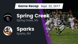 Recap: Spring Creek  vs. Sparks  2017