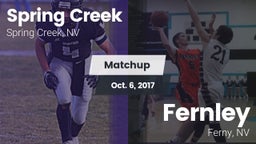 Matchup: Spring Creek vs. Fernley  2017
