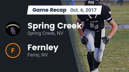 Recap: Spring Creek  vs. Fernley  2017