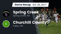 Recap: Spring Creek  vs. Churchill County  2017