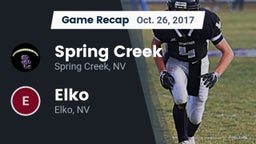 Recap: Spring Creek  vs. Elko  2017
