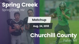 Matchup: Spring Creek vs. Churchill County  2018