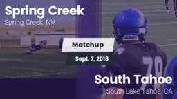 Matchup: Spring Creek vs. South Tahoe  2018
