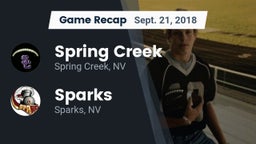Recap: Spring Creek  vs. Sparks  2018