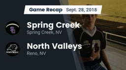 Recap: Spring Creek  vs. North Valleys  2018