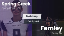 Matchup: Spring Creek vs. Fernley  2018