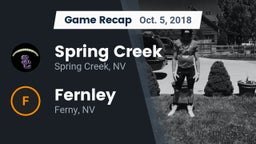 Recap: Spring Creek  vs. Fernley  2018