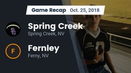 Recap: Spring Creek  vs. Fernley  2018