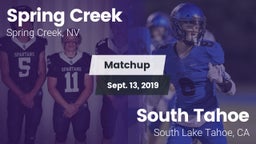 Matchup: Spring Creek vs. South Tahoe  2019