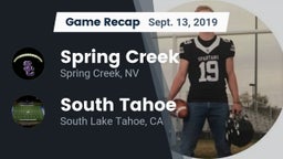 Recap: Spring Creek  vs. South Tahoe  2019