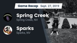 Recap: Spring Creek  vs. Sparks  2019
