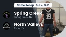 Recap: Spring Creek  vs. North Valleys  2019