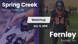 Matchup: Spring Creek vs. Fernley  2019