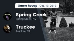 Recap: Spring Creek  vs. Truckee  2019