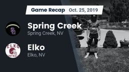 Recap: Spring Creek  vs. Elko  2019