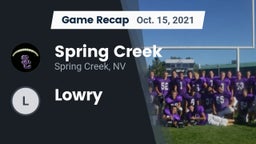Recap: Spring Creek  vs. Lowry 2021