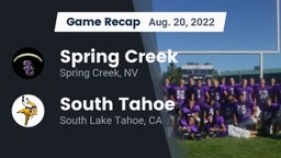 Recap: Spring Creek  vs. South Tahoe  2022