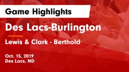 Des Lacs-Burlington  vs Lewis & Clark - Berthold Game Highlights - Oct. 15, 2019
